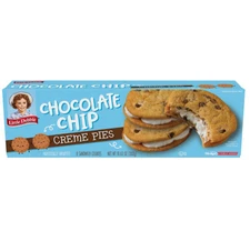 ⚫️ New Little Debbie Chocolate Chip Creme Vanilla Icing Chewy Pies 10.63oz