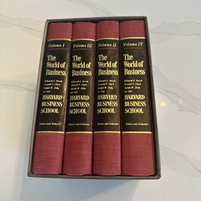 1962 Vol. 1-4 THE WORLD OF BUSINESS Harvard Business School (1st Printing)
