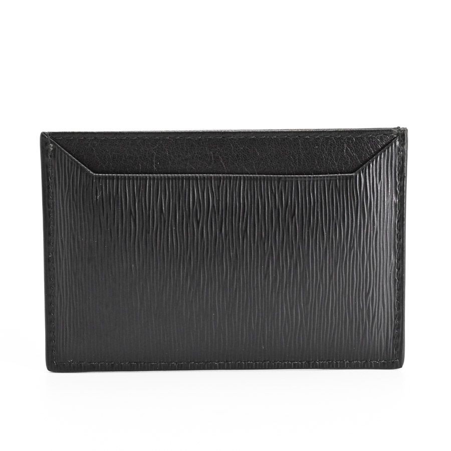 Prada Card Case Black Leather W10.5cm Unisex 1MC208 Used thumbnail 3
