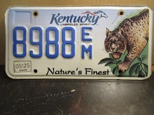 Kentucky Natures Finest Bobcat License Plate Expired Free USA Shipping