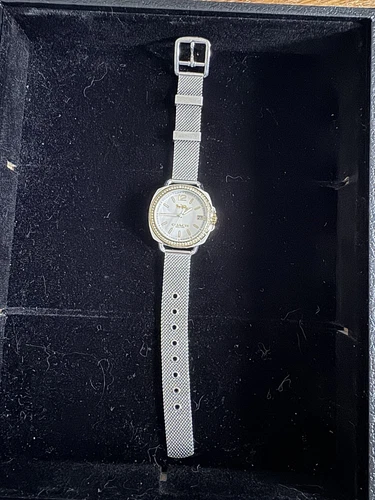 Orologio Coach Tatum Donna Maglia Acciaio Inox Con Batteria Nuova Funzionante