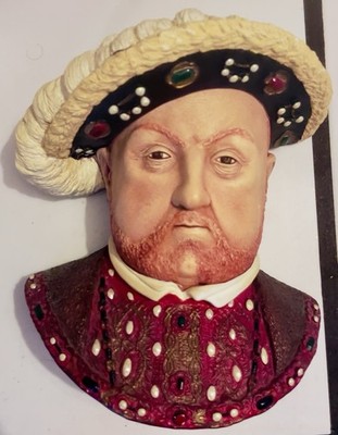 Vintage King Henry VIII Bossons  (1985) Imagical Wall Hanging Chalkware - RARE!