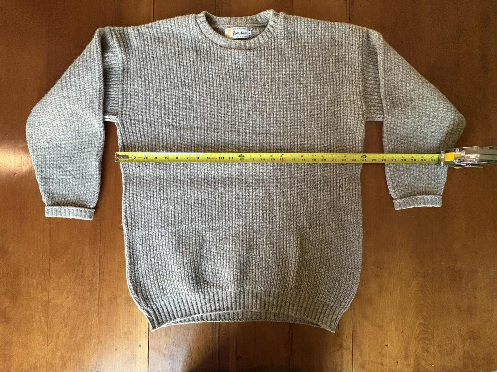  Vintage Robert Mackie Men’s Marled Wool Sweater Size Large Made In Scotland  