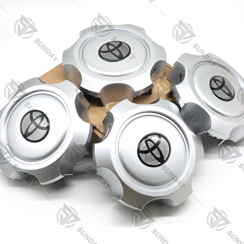 4PCS Wheel Center Caps Hub for Tacoma Tundra 4Runner 6 Lugs 15” and 16” Rim - Image 2 of 4