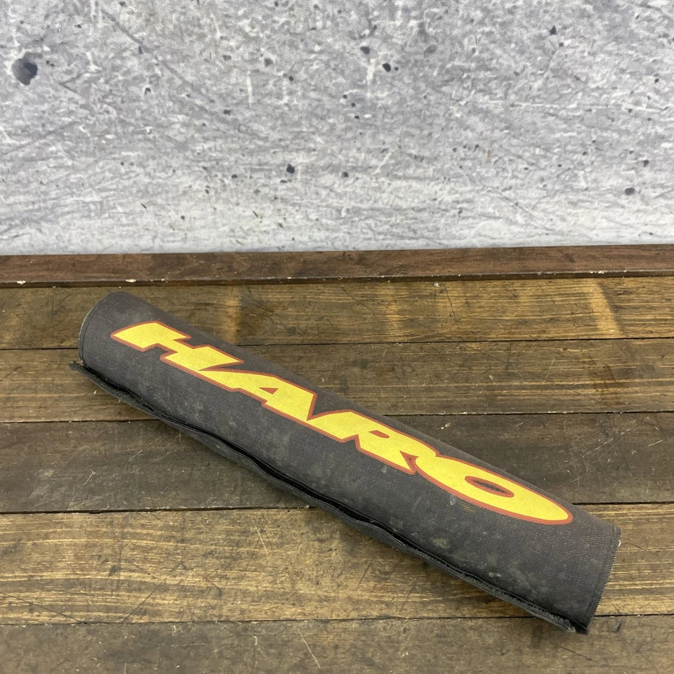 Almohadilla de fama para bicicleta BMX Haro vintage negra amarilla roja vieja escuela años 80 90 Foto 4 de 4
