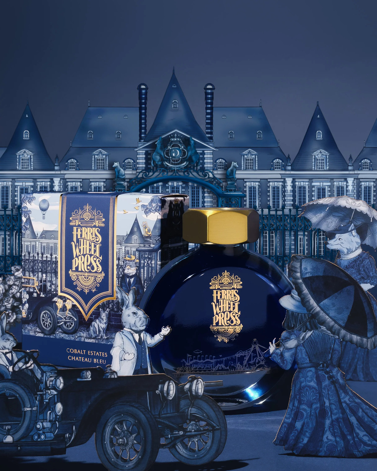 Ferris Wheel Press - Cobalt Estates Chateau Bleu - Fountain Pen Ink