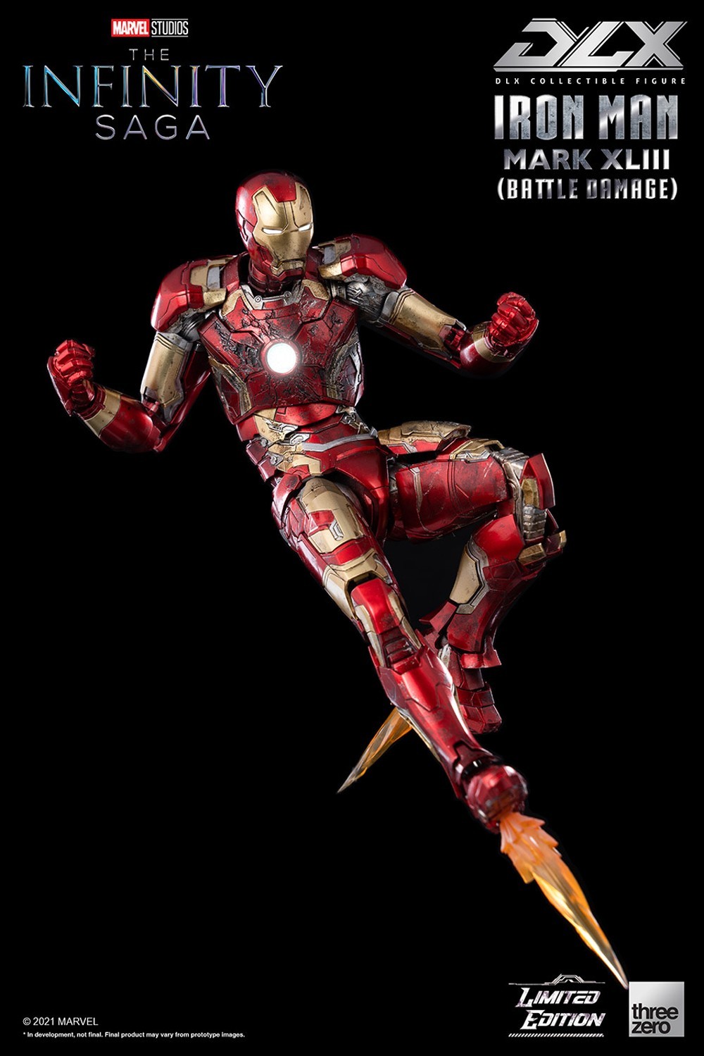 ThreeZero 3Z0365 DLX Iron Man Mark 43 Battle Damage The Infinity