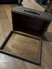 Antique Wooden Sewing Machine Box