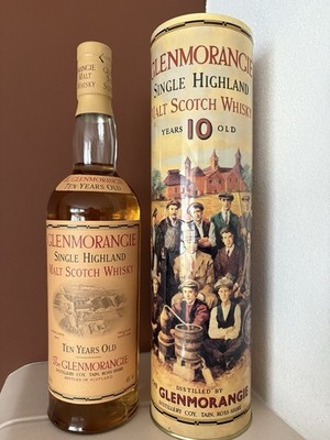 Rarität -- GLENMORANGIE - 10 Jahre - Alte Abfüllung - 40% - 0,7 Liter mit Dose