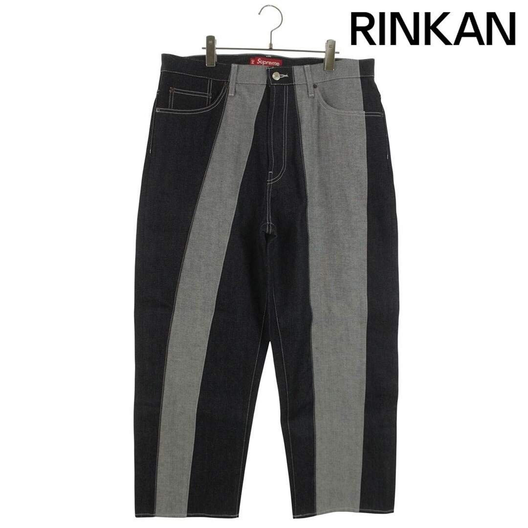 Supreme 25ss Paneled Stripe Baggy Jean Panel Denim Pants Mens 34 Used 15b1d8e8ec