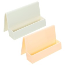 2Pcs أعمال Card Base Reusable Plastic Card شاشة حامل لـ مكتب