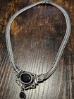 Vintage  835 Silver Necklace Garnet — photo 7