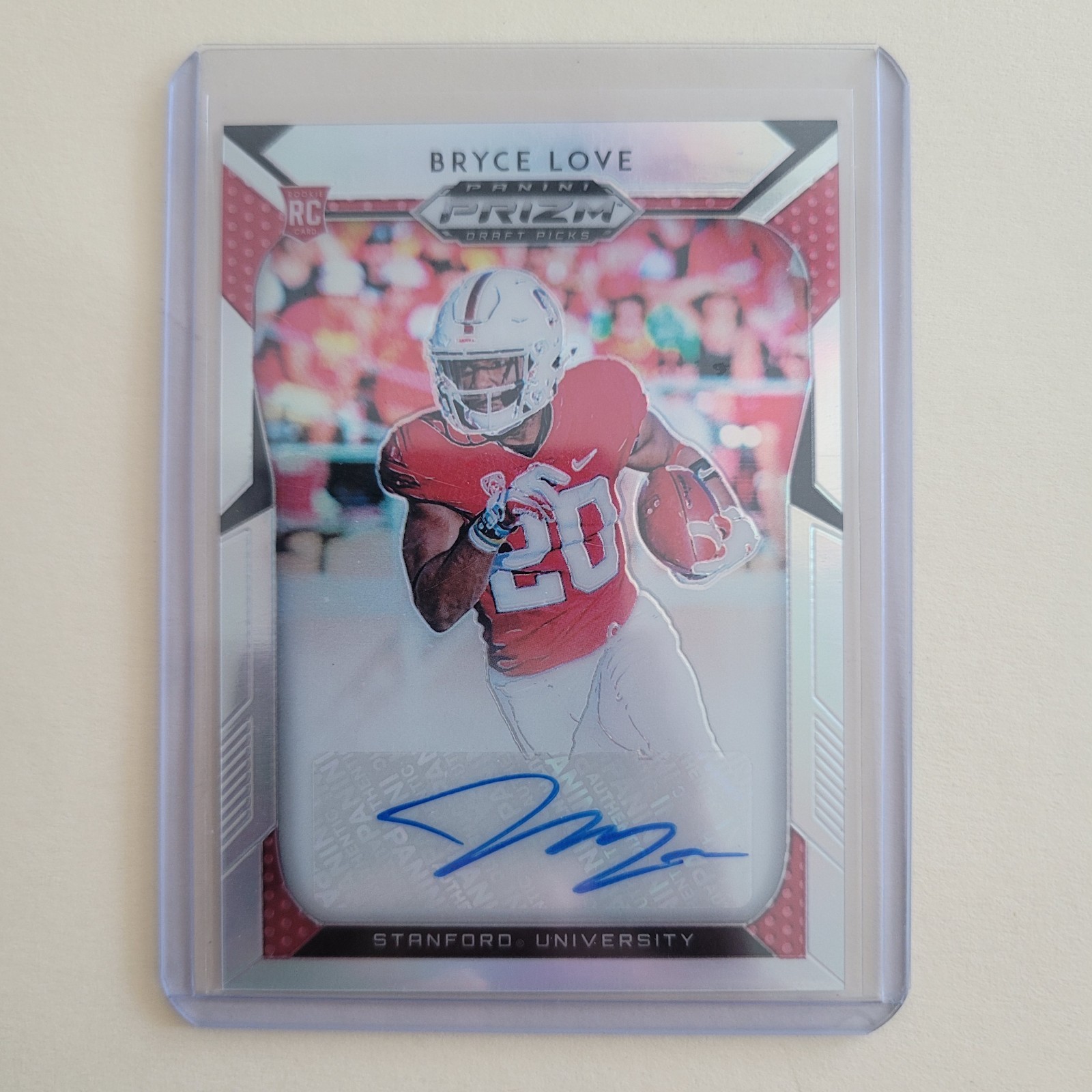 Bryce Love Panini Prizm Draft Picks #103 Autograph