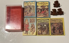 Vintage Set Of 5 The Teddy Bear Story Books Mini H-2  X L - 1.75  In Case