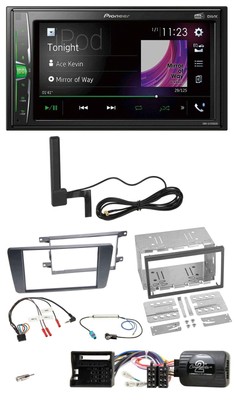 Pioneer MP3 DAB Lenkrad 2DIN Bluetooth Autoradio für Skoda Octavia 04-13 Scout