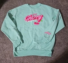 Alani Nu Cherry Twist Womens Crewneck Sweatshirt Size M