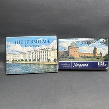 JN GB The Hermitage Interiors picture postcards folder & Novgorod
