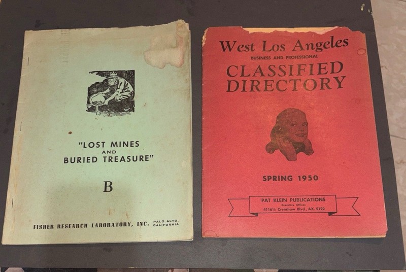 Vintage 1950s California Ephemera Lot - West Los Angeles Classified & Fisher Res