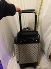 Ralph Lauren RL Monogram Rolling Duffle Bag Luggage Gray Black Travel — photo 3