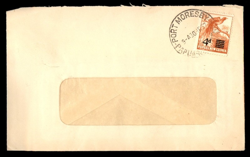 Mayfairstamps Papua and New Guinea 1957 Port Moresby Revalued Cover aaz_60753