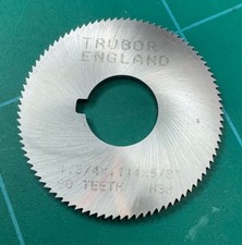 TRUBOR HSS SLITTING SLOTTING SAW 1 3/4" X  .114" X 90T 5/8" BORE WITH KEYWAY