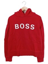 HUGO BOSS Kapuzensweatshirt Damen Sweat Gr. DE 36 rot Casual-Look