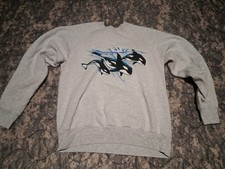 Vintage ONEITA RARE Sea World San Diego Orca Crewneck Sz L, Made in USA