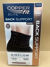 Copper Fit Elite Air Back Support Brace with Airflow Technology, Adjustable