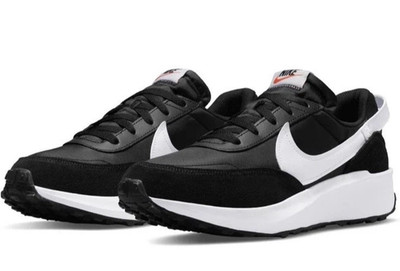 Nike Waffle Debut Retro 'Black White' Men's Size US 9.5 Casual Shoes New 