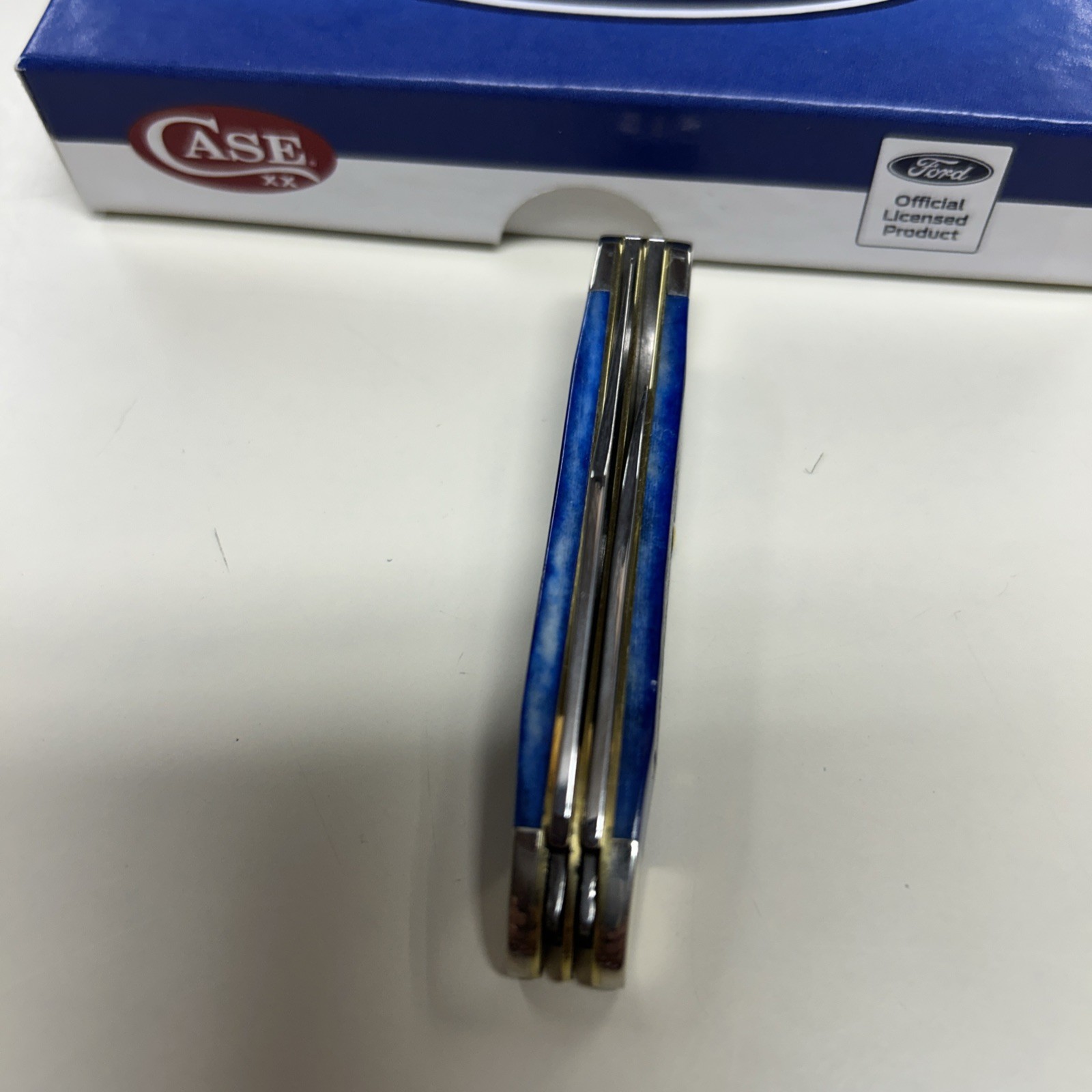 CASE XX #14306 FORD BLUE BONE SAWCUT JIG PEANUT SS | eBay