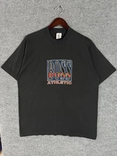 Vintage Hugo Boss Athletic T Shirt Black Fruit Of The Loom XL 90s Streetwear
