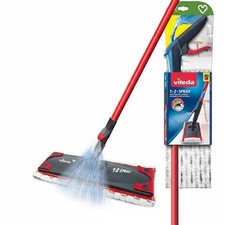 Vileda 1-2 Spray Mop with Refillable Tank & Washable Microfibre Pad