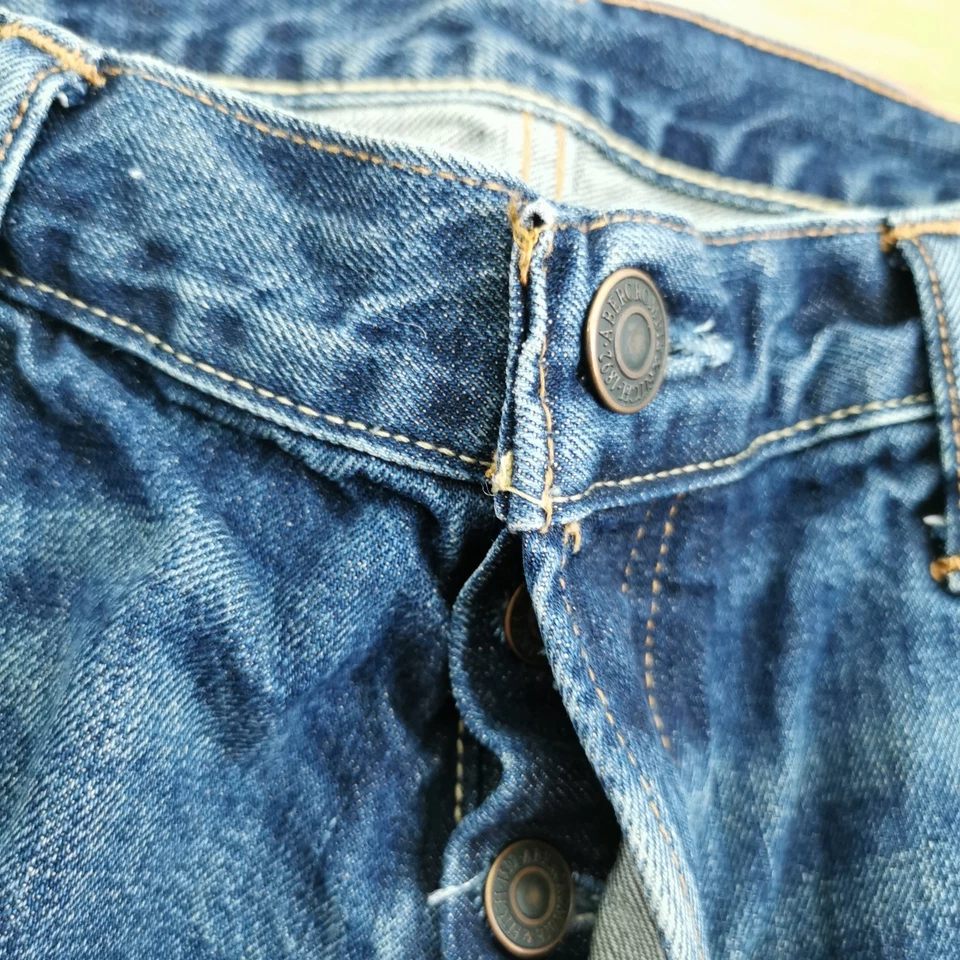 Abercrombie & Fitch Jeans Mens W36 L32 Blue Regular Fit Straight Leg Denim - Image 3 of 4