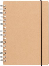 MUJI High-quality paper double-ring notebook Dot grid A5 70 sheet w/elastic band