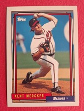 1992 Topps - Kent Mercker #596 Alanta Braves béisbol