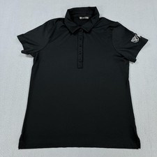 Travis Mathew Raiders Shirt Polo Womens XL Black Golf NFL Football Las Vegas