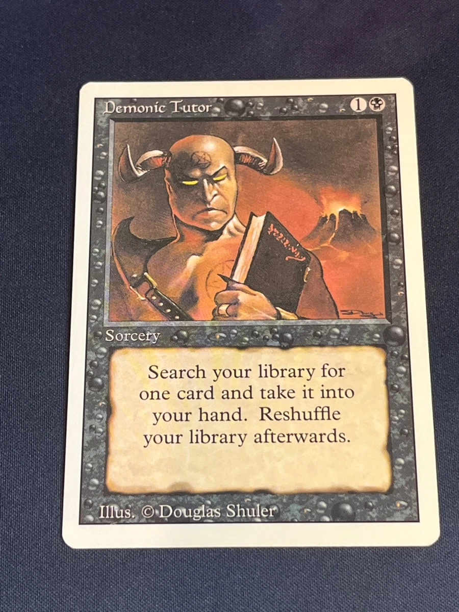 Demonic Tutor Magic: The Gathering Near Mint or Better Uncommon