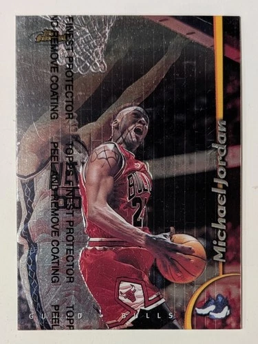 1998-99 Topps Finest Michael Jordan #81 Chicago Bulls Card