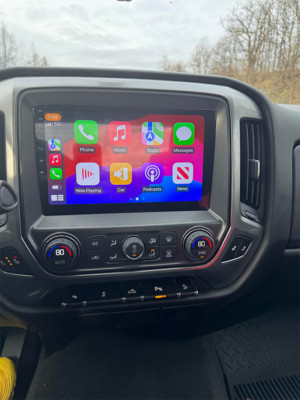 Car Radio Stereo For 2014-2018 Chevy Silverado GMC Sierra CarPlay Android 4+64G