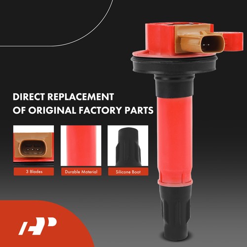 A-Premium 6x Red Ignition Coil + 6x Iridium & Platinum Spark Plug for Ford F-150 - Picture 4 of 10