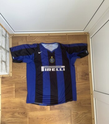FOOTBALL SHIRT FC INTERNAZIONALE INTER MILAN 2004 2005 NIKE JERSEY XL  BLOCK COR