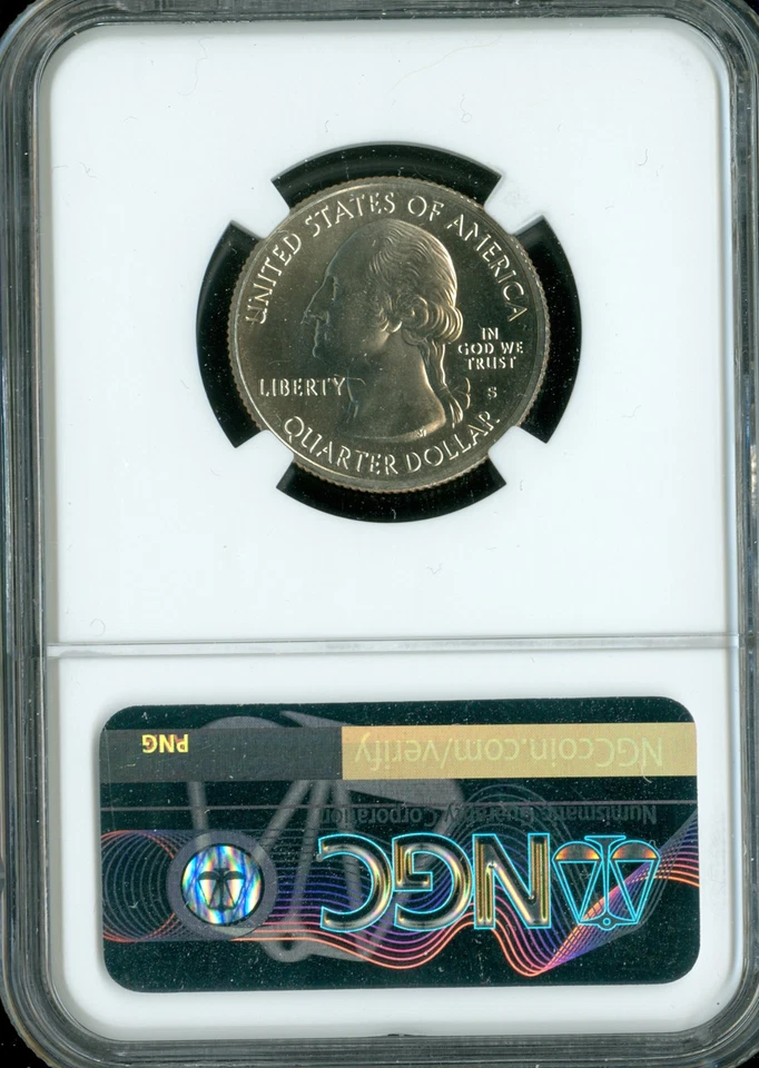 2017 S GEORGE ROGERS CLARK QUARTER NGC MS67 2nd FINEST GRADE . - Image 2 of 2