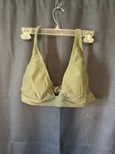 NWOT - Olive Green Halter Bikini - Women's Size Large Adjustable straps