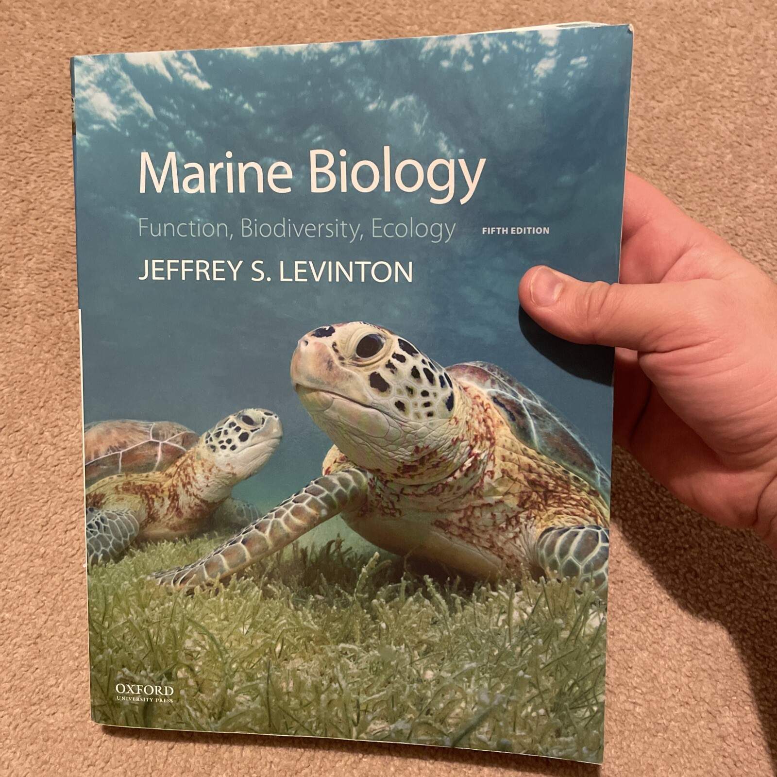 Marine Biology: Function, Biodiversity, Ecology by Jeffrey Levinton (Paperback)