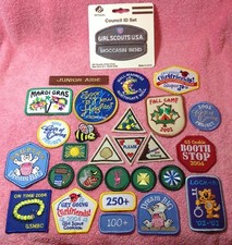 28 NOS GIRL SCOUT PATCHES! Never used! No Two The Same!