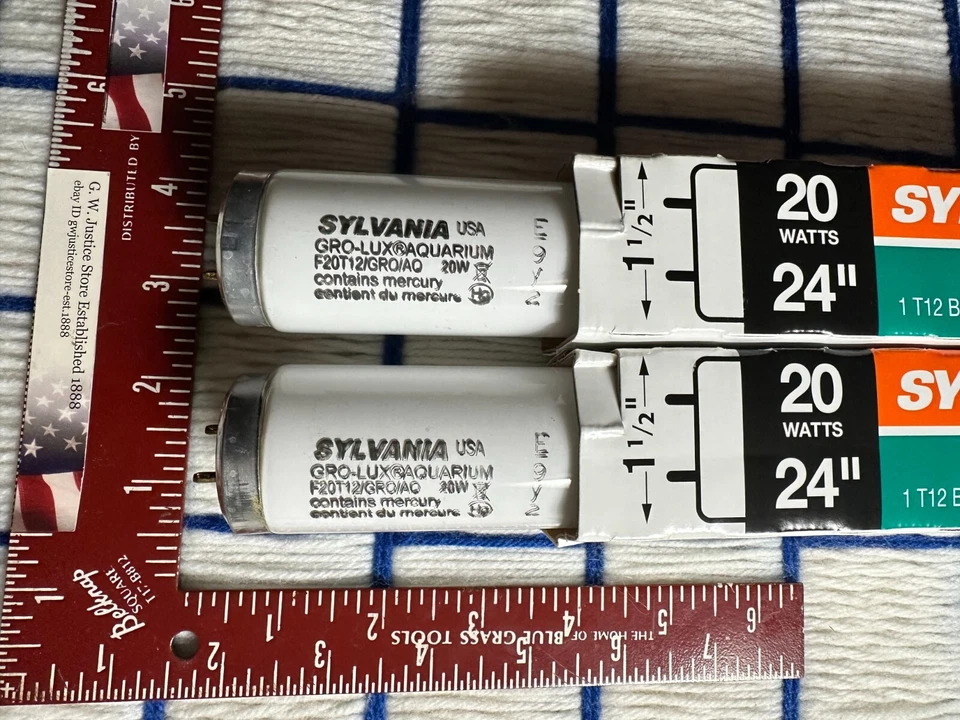 2 of NEW Sylvania F20T12 荧光灯生长灯泡 20w Gro-Lux 24" 植物精简  — 第 2/4 张图片