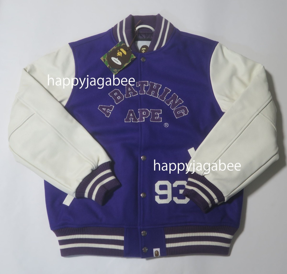 A BATHING APE Men's GIANT APE HEAD VARSITY JACKET 1I80141013 A BATHING APE Men's GIANT APE HEAD VARSITY JACKET 1I80141013