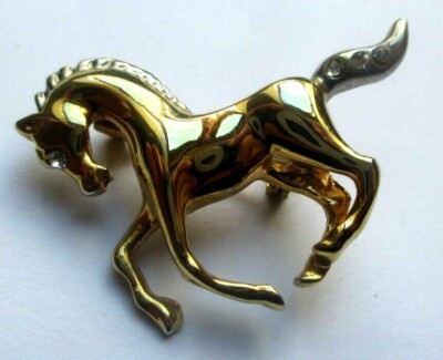 Broche Vintage élégante Couleur Or - Laiton - Occasion