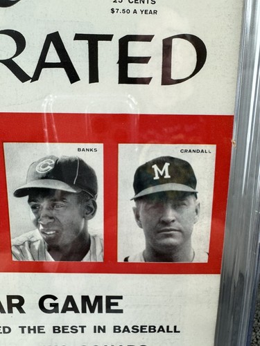 Sports Illustrated Newsstand July 7 1958 CGC 8.0 Mantle Mays Musial Banks - Picture 7 of 14
