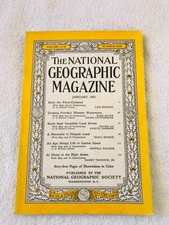 National Geographic January 1955 Sicily Florida's Western Waterway High Andes